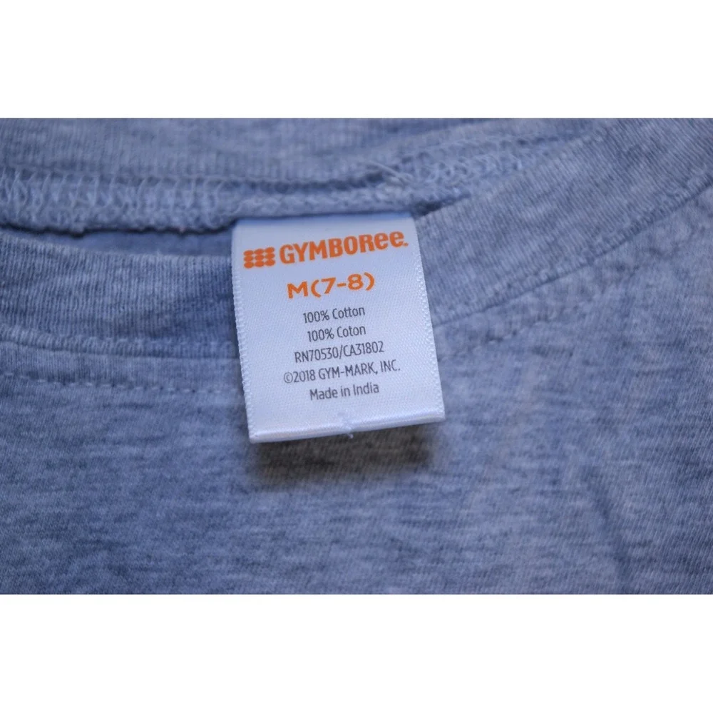 2018 Gymboree BUG COLLECTION T Shirt BOYS M‎ 7 8 Gray